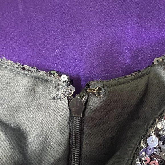 📌Morgan & Co. Eyecatcher Blue Sequin Halter Neckline Prom - Ball - Party Gown - Picture 12 of 16